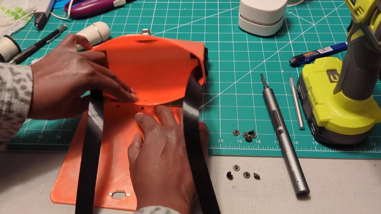 How to build the 3d printed no-sew crossbody bag from thangs