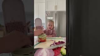 Cooking with my toddler 🥹🍅