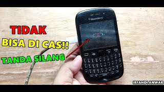 How to fix Blackberry phone with  red line crossing battery