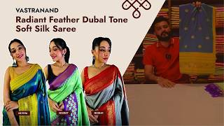 EP 318 Radiant Feather Dubal Tone Soft Silk Saree Just Only 1750 COD Available || Free Shipping screenshot 2