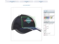 Creating virtual samples on headwear with technologo