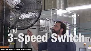 Watch the product video for King Electric WFO Outdoor Rated Wall Fans