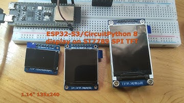 ESP32-S3/CircuitPython 8 display on ST7789 SPI TFT