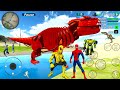 Spider Rope Frog Ninja Hero Driving Robot Car Dino Transformers Open World Game - Android Gameplay