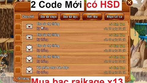Làng Lá Phiêu Lưu Ký | 2 Code Mới có hạn sử dụng dùng chung - Mua bạc sever raikage x13 | HTC game