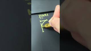 Desain logo ZIKRI | komen nama kamu #logos #logonama #logodesign #namechallenge