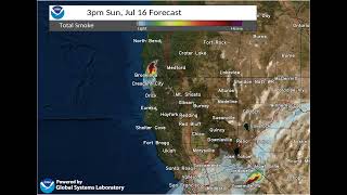 Smoke Coming From Oregon Fire, according to NWS Eureka
