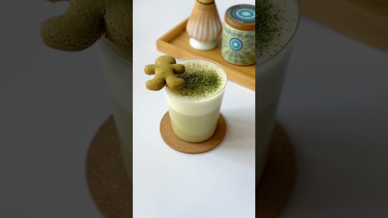 Gingerbread Chai Matcha Latte | a spiced and soothing sip!