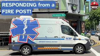 Responding from a FIRE POST! - [TURNOUT] SCDF (UniStrong) PA112