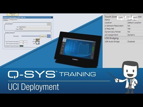 Q-SYS Training - UCI Deployment