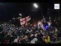 დიდება საქართველოს დიდება გმირებს საბჭოთა ოკუპაციის დღეს მოქალაქეებმა მსვლელობები გამართეს