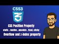 CSS Tutorial for Beginners (Part 7) | Mastering CSS Position , Overflow &amp; z-index with Real Examples