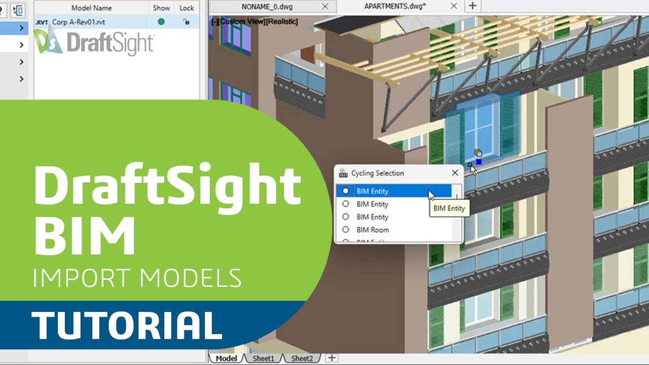 Beginners Guide to DraftSight BIM - Import - YouTube