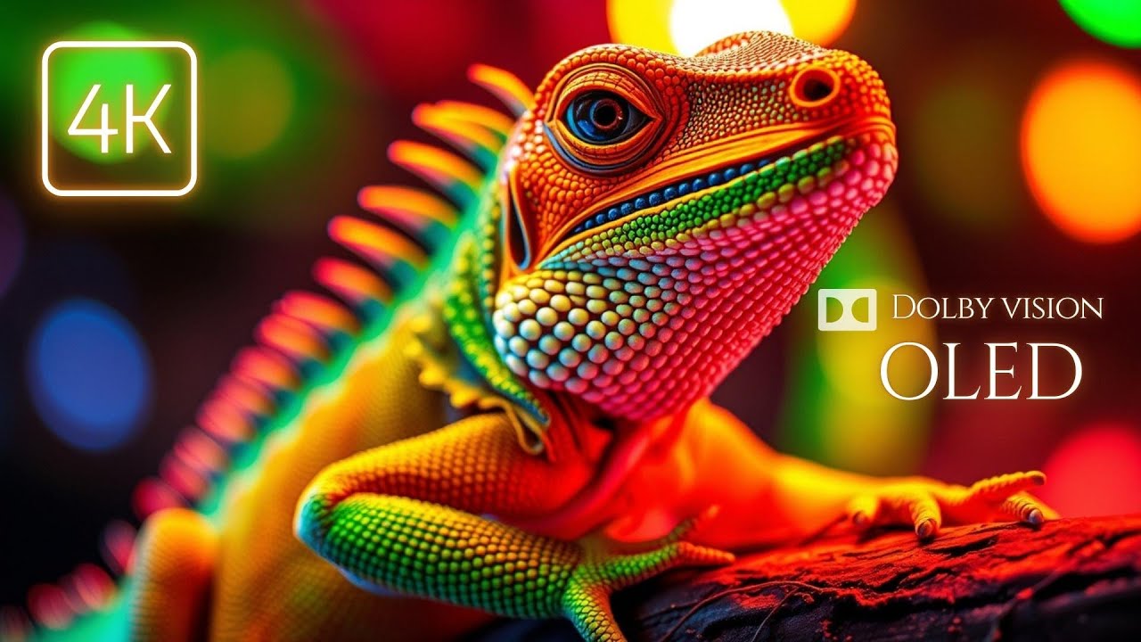 Reptile Animals 4K Ultra HD 60fps OLED HDR | Dolby Vision Scenic Relaxing Flim,Calming Music