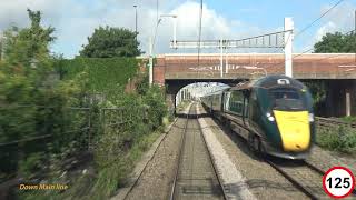 London Paddington to Hereford train Cab Ride  4K  Updated version