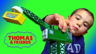 Thomas & Friends Wooden Crane Unboxing Train Pretend Play For Kids Jackjackplays