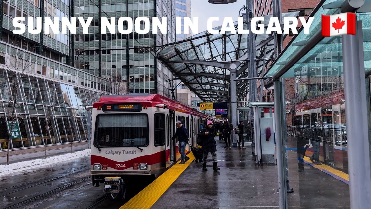 Calgary Canada City Walk 🇨🇦 | Noon Stroll Through Local Hidden Gems | 4K Ultra HD