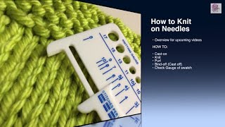 How to finish Knits  - Bind Off - Beginner (with closed captions) or cast off