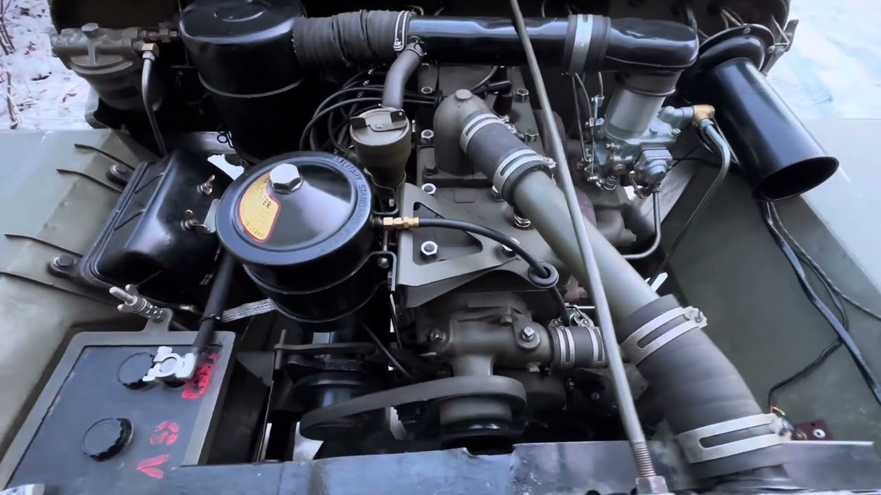 Willys Jeep MB Go Devil L134 running after complete build.