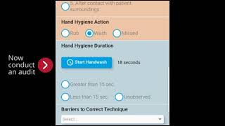 How to conduct a Hand Hygiene audit using the MEG Audit Tool screenshot 2