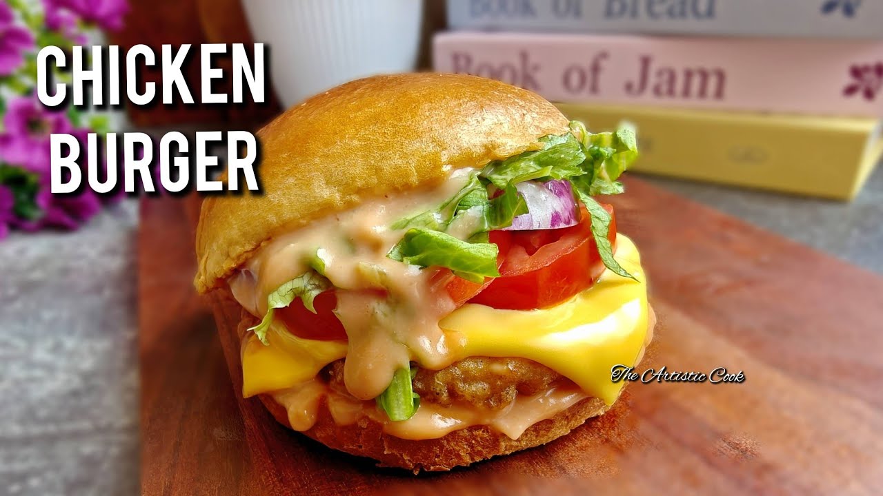 Homemade Chicken Burger Patty | Minced Chicken Patties recipe