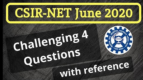 Challenging questions|Provisional answer key|CSIR-NET June 2020|J Chemistry