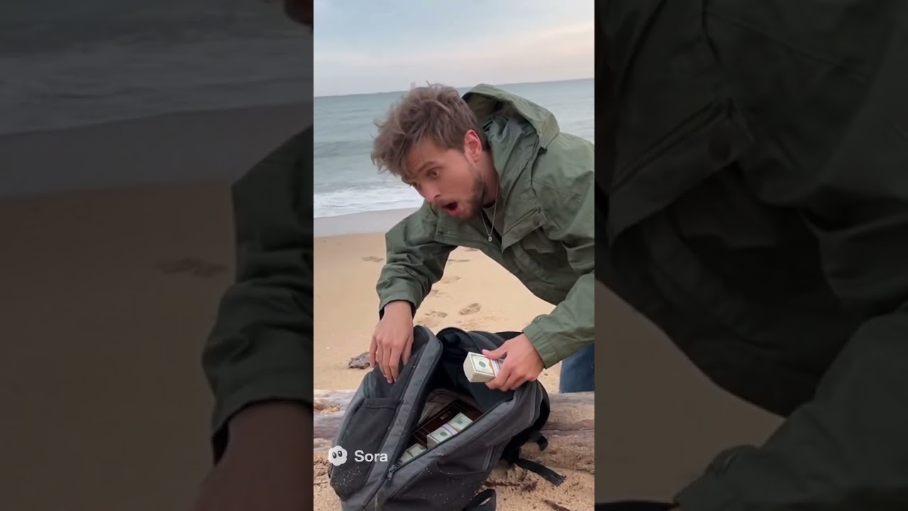 Забытый рюкзак на пляже – проверишь? 