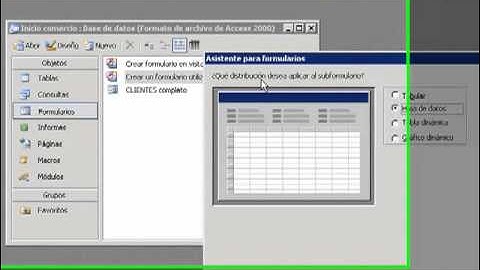 formularios y subformularios