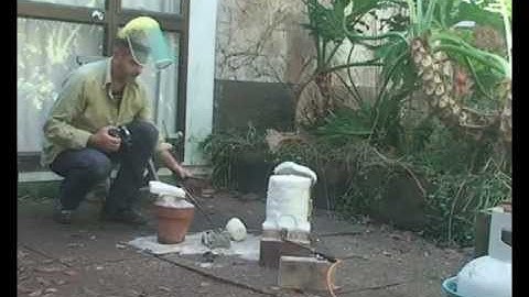 Casting a small object in bronze