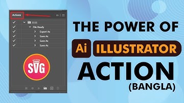 The Power of illustrator Action (Bangla) || SVG Cut Files Designs