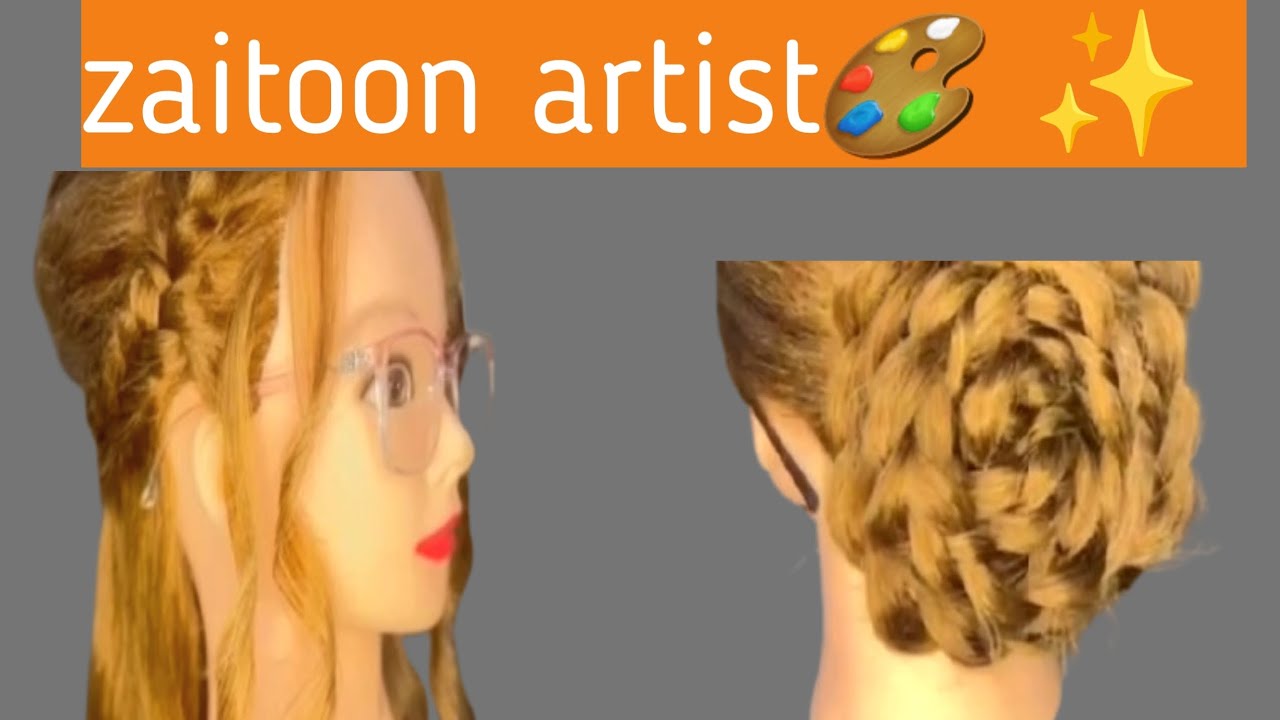 2 Most easy hair style✨️ /front hair style/back flowers style ✨️ 