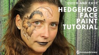 Hedgehog Face Paint Tutorial  | Quick Face Paint Tutorial | 2 Minute Face Paint
