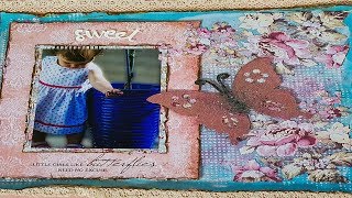 scrapbook mixed media tutorial #58 butterflies need no excuse