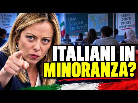 Video MELONI: BAMBINI ITALIANI IN MINORANZA. POI ANNUNCIA LA STRETTA A SCUOLA
