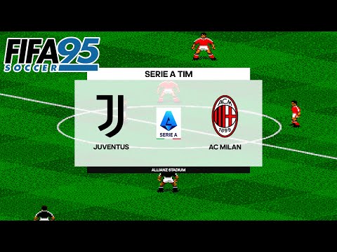 FIFA 95 (FIFA Soccer 95) - Juventus vs AC Milan - Gameplay PC HD