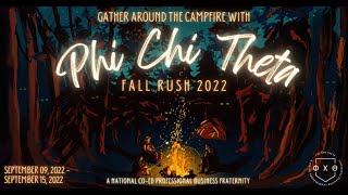 Phi Chi Theta - Fall Rush 2022 Video