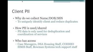 Ohio BoSCoC HMIS Privacy & Security Training
