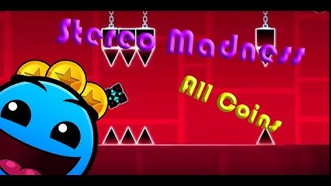 Stereo Madness all 3 Coins | Geometry Dash