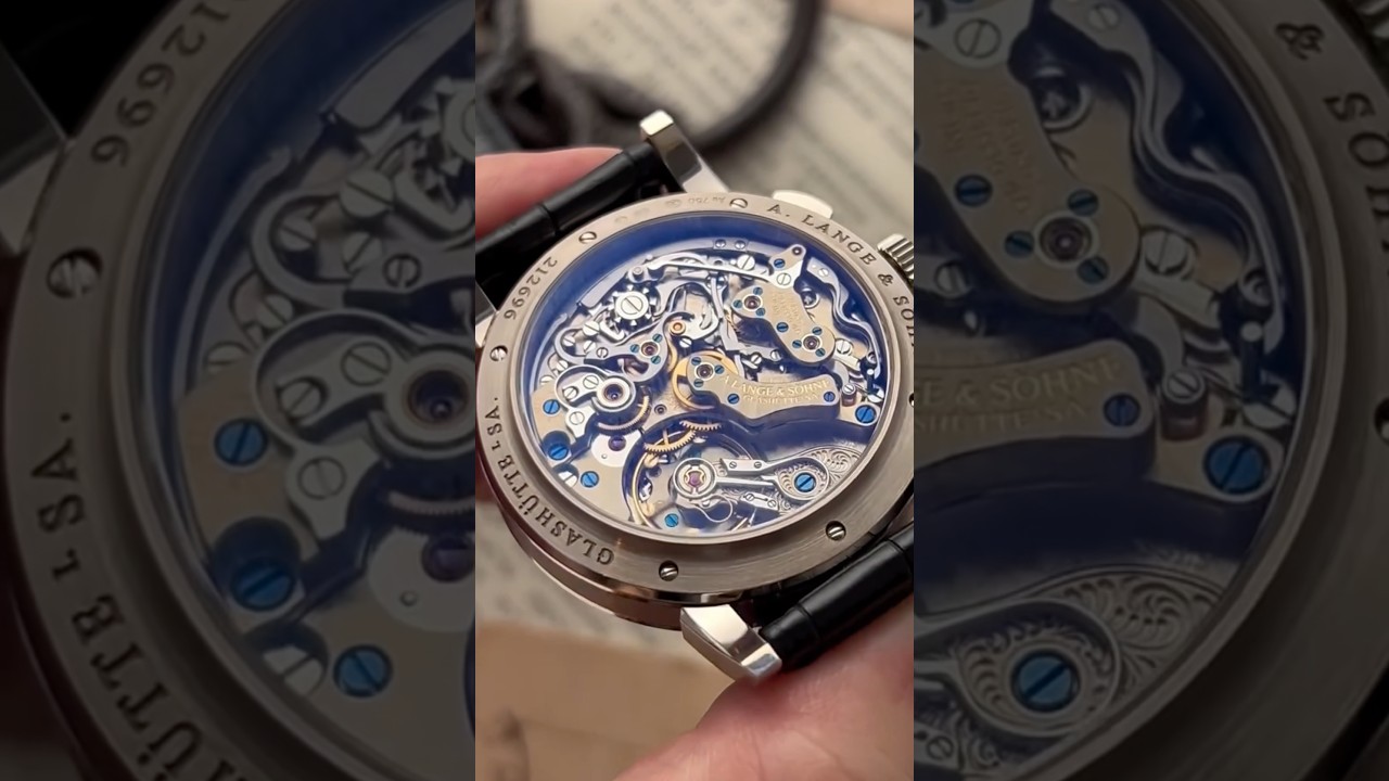 One of the most beautiful back of a watch ! A. Lange & Söhne 1815 chrono 