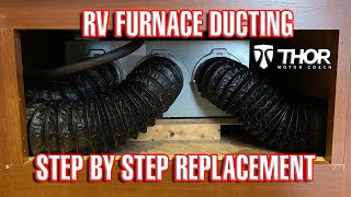 RV furnace duct replacement | RV heater ducting repair | how to replace RV ducting | Thor ACE 30.2