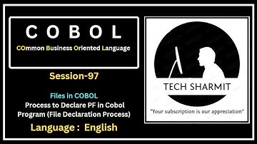 File Handling in COBOL: Declaring Physical Files in a COBOL Program (Session-97) English
