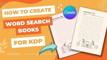How to create Word Search Books (2023) easily and fast for Amazon KDP using Canva for free
