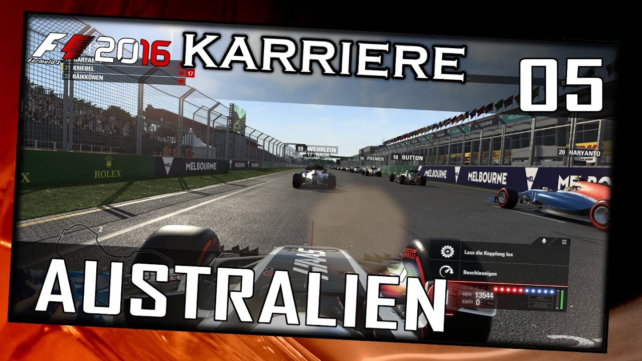 F1 2016 Karriere #005[GERMAN|HD+|2k|60FPS|PC] Australien Rennen