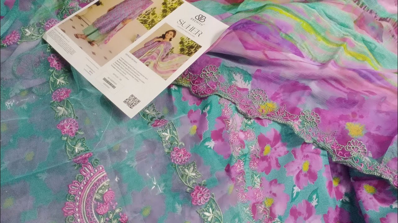 Rs 3750 Ittehd lawn Emb 3pc chiffon duppata ( retail 6490) main image 0