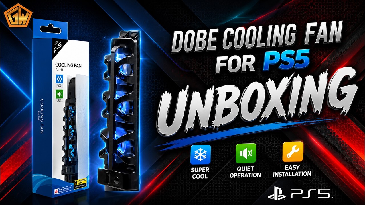 Dobe Cooling Fan For Ps5 (GamesWorth) YouTube