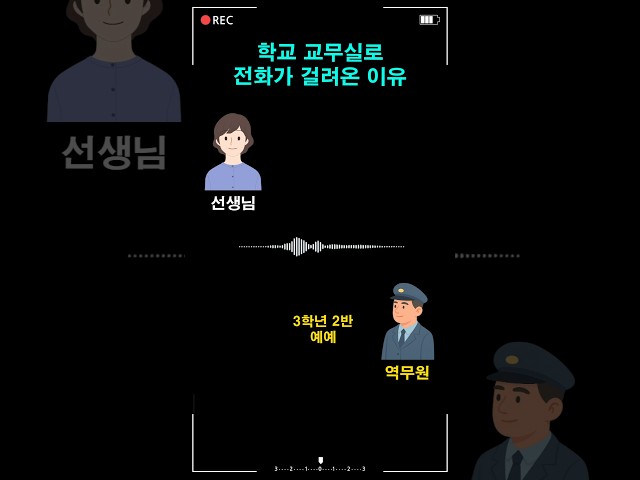학교 교무실로 전화가 걸려온 이유
