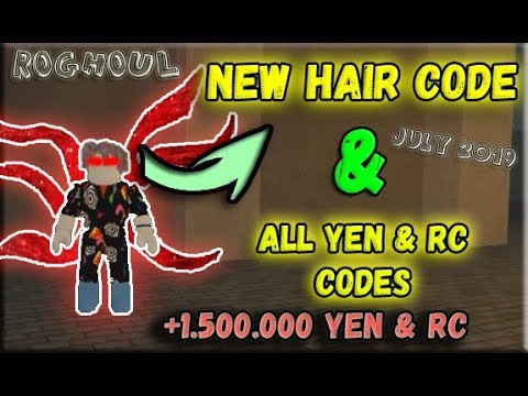 Working New Legendary Hair Code All Rc Yen Codes Roblox Ro Ghoul 2019 July Youtube - hack roblox ro ghoul roblox generator club