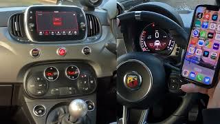 How to Delete, Pair, Stream Audio, Set The Sat Nav and use Apple Carplay in a 2019 Fiat 500
