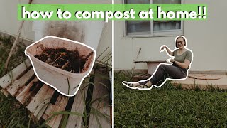 COMPOST UPDATE! What does compost look like day 1 vs a year later? (how to compost at home) + Pela