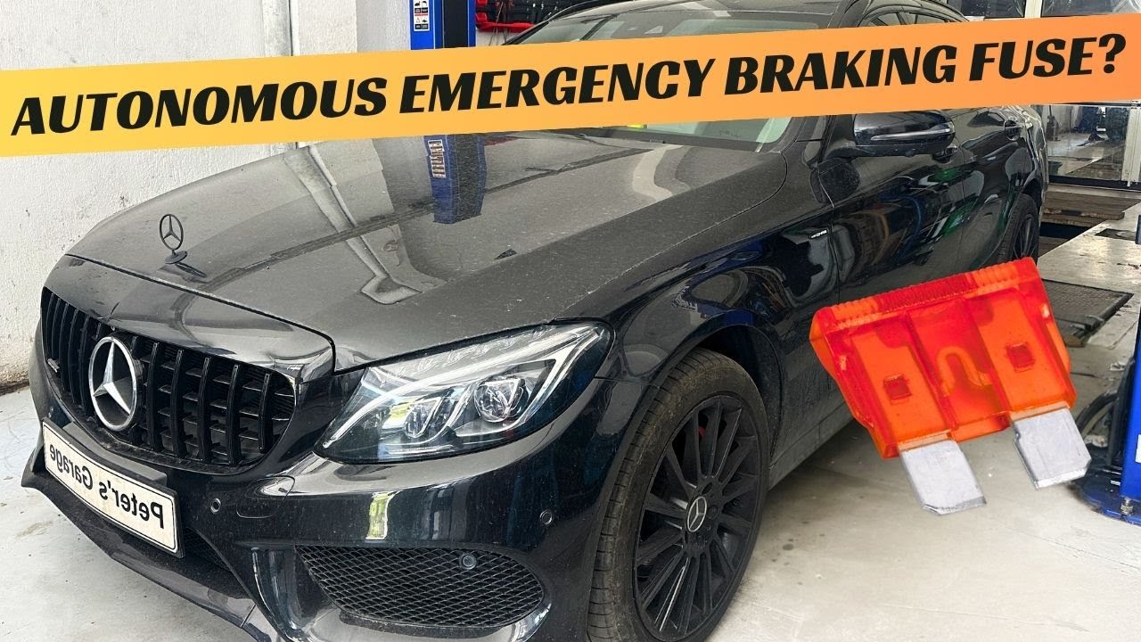 Расположение предохранителя и реле автономного экстренного торможения Mercedes W205, замена C160 ...